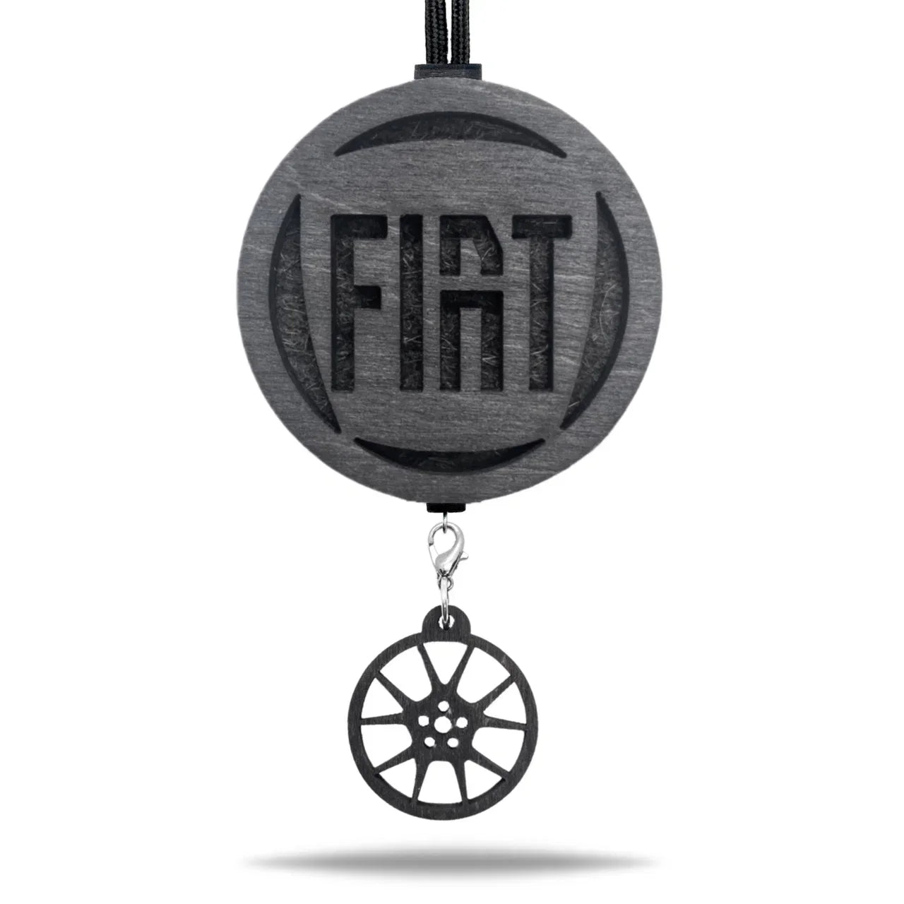 Vonný prívesok Fiat v čiernej farbe