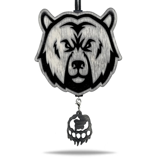 Vonný prívesok 'Medveď' v čierno-bielej farbe