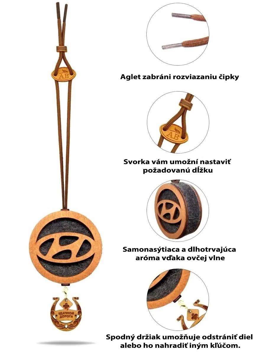 Vonný prívesok Lexus v čiernej farbe